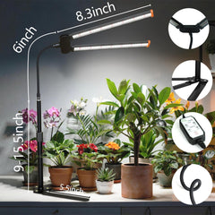 GHodec Grow Light with tripod stand in a bright room