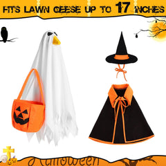 Ghost cape with bag included in Silicherry Halloween Goose Outfit Set