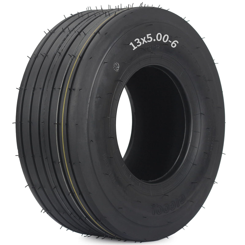 GICOOL 13x5.00-6 tubeless lawn mower tire front view