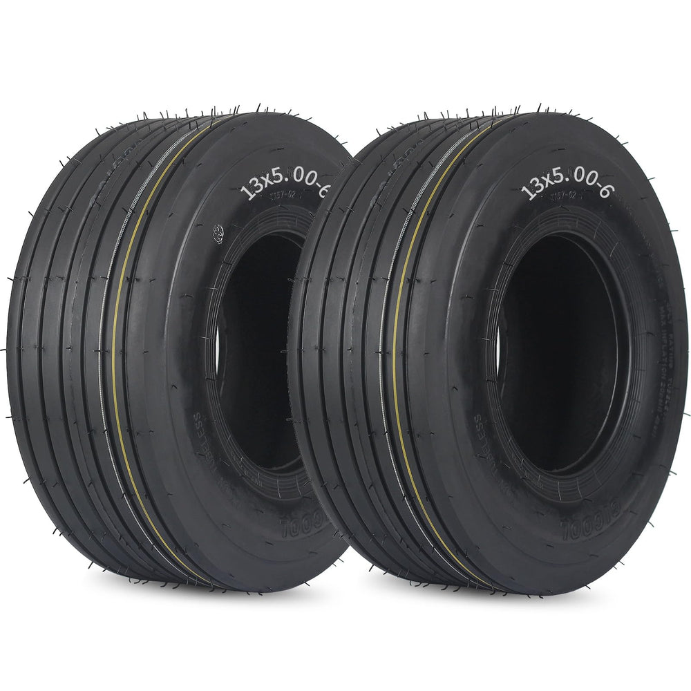 GICOOL 13x5.00-6 tubeless lawn mower tire front view