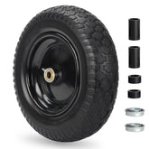 GICOOL 14.5" Wheelbarrow Flat Free Tire front view