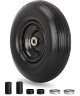 GICOOL 4.00-6 flat free wheelbarrow tire front view