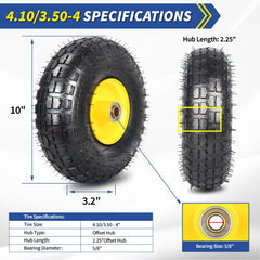 GICOOL 4.10/3.50-4 tire side view