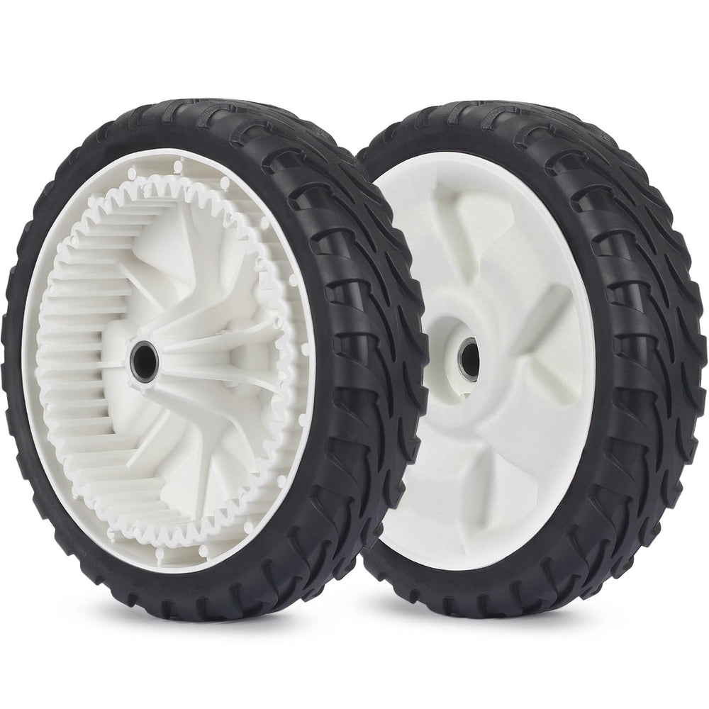 GICOOL Lawn Mower Wheel 8-inch diameter front view