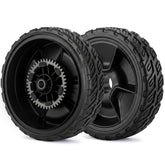 GICOOL Rear Lawn Mower Wheels 8 inch front view