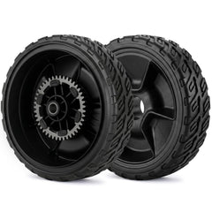 GICOOL Rear Lawn Mower Wheels 8 inch front view