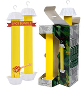 Gideal 2-Pack Yellow Sticky Fly Traps front view
