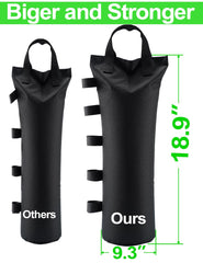 Giftape canopy weight bags filled with sand