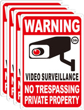 Giftape No Trespassing Sign front view, 12x8 inches