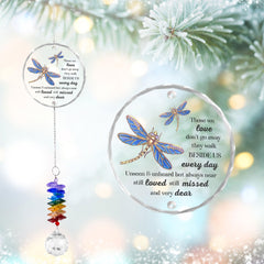 GIFTELIX Glass Suncatcher Ornament front view showcasing crystal design