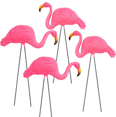 GiftExpress Pink Flamingos 24 inch statue front view