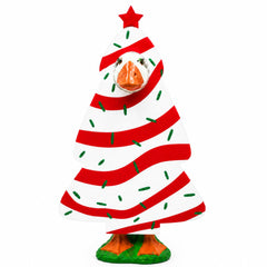 GigaCircle Christmas Tree Goose Outfit front view with red icing stripes