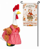 GigaCircle Thanksgiving Turkey Porch Goose Costume with headpiece