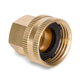 GILMOUR Brass Double Female Hose Connector front view