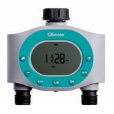 GILMOUR Dual Outlet Water Timer front view with LCD screen