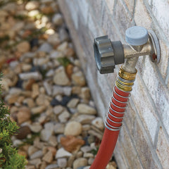 GILMOUR Pro Commercial Hose 3/4 inch x 25 feet, Red coiled up