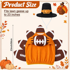 Gilprop Fall Football Goose Costume side view with matching hat