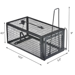 Gingbau Live Chipmunk Rat Trap opened showing interior mechanism