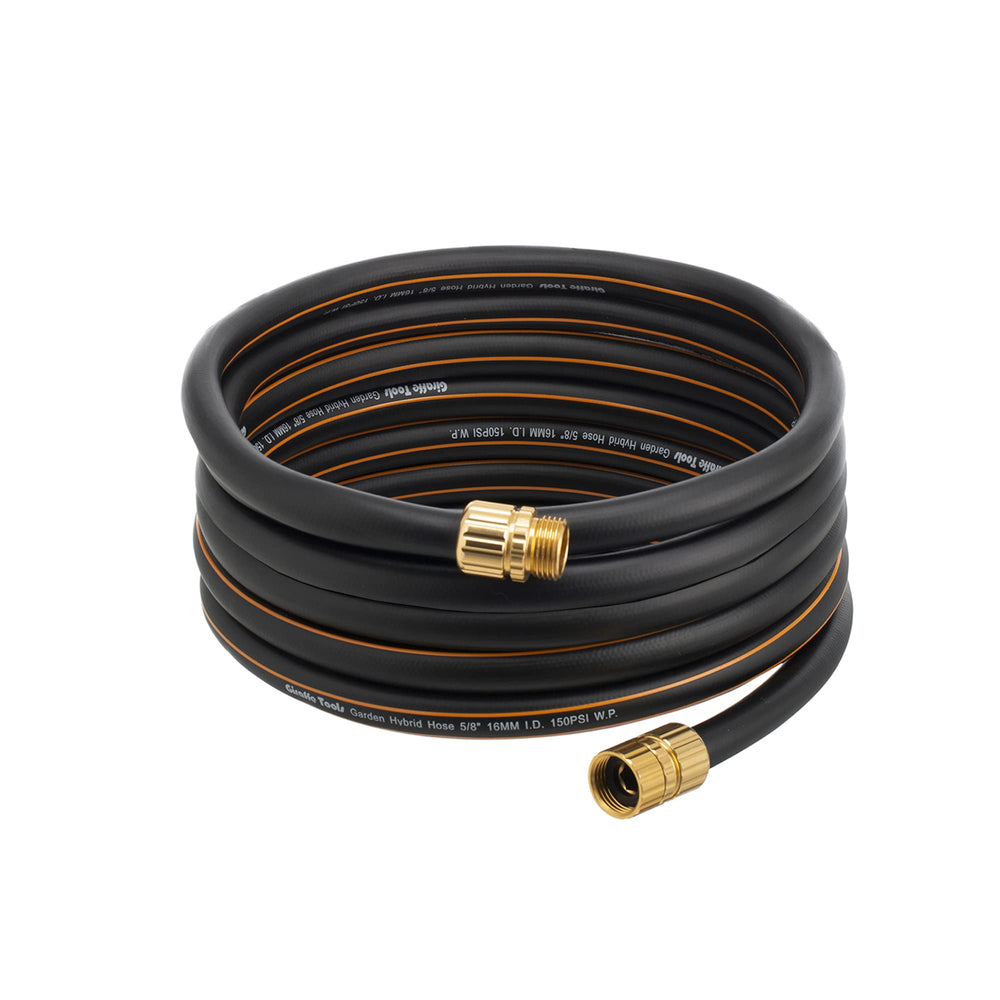 Giraffe Hybrid Garden Hose 5/8 inch x 25ft with male and female fittings