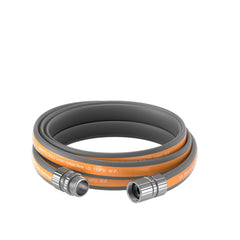 Giraffe Tools 10FT garden hose grey and orange front view