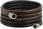 Giraffe Tools 12ft garden hose black and orange model front view