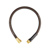 Giraffe Tools 2.5ft garden hose, black, front view