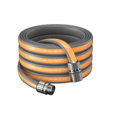 Giraffe Tools 50FT garden hose grey and orange front view