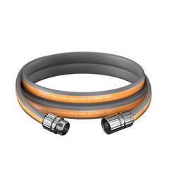 Giraffe Tools 5FT Garden Hose in grey and orange, front view
