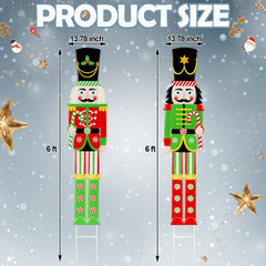 Gisafai 6ft Nutcracker yard sign side view