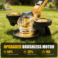 Givilo 4-in-1 weed wacker with different blade types