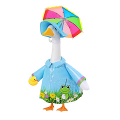 GJL raincoat outfit for 23-inch goose with umbrella and duck