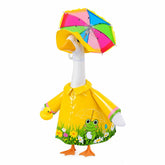 GJL raincoat porch goose outfit with matching rain hat and umbrella