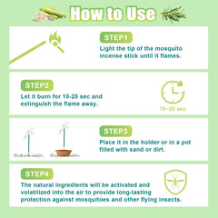 Glovv citronella incense sticks displayed outdoors