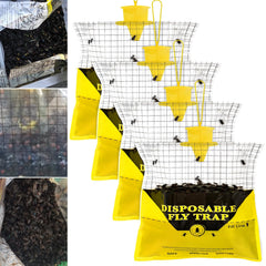 Glovv Outdoor Fly Trap Bag, yellow design with bait