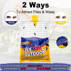 Glovv outdoor wasp trap setup with bait