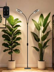 GLOWRIUM 48W Grow Light front view with dual heads