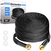 Gnimihz 50 ft Garden Hose black model front view