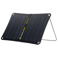 Goal Zero Nomad 10 solar panel front view showing USB port