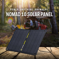 Goal Zero Nomad 10 solar panel in use while hiking