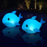 Goallim solar floating pool light dolphin front view