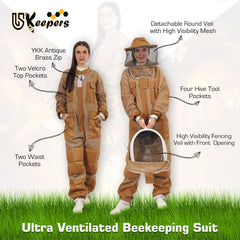 Goatskin gloves included with USKEEPERS Bee Suit