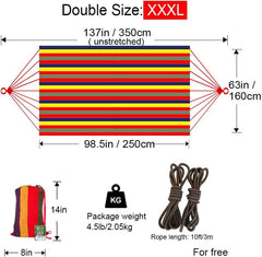 GOCAN Extra Large Hammock folded in carry bag
