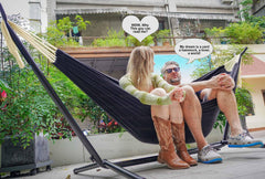 GOCAN Hammock 2 Person black model with carrying bag