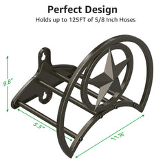 GOFORWILD Garden Hose Holder with garden hose attached