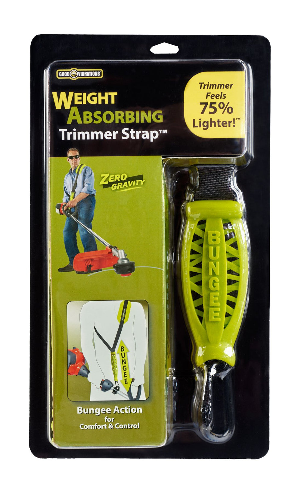 Good Vibrations Zero Gravity Trimmer Strap multicolor front view