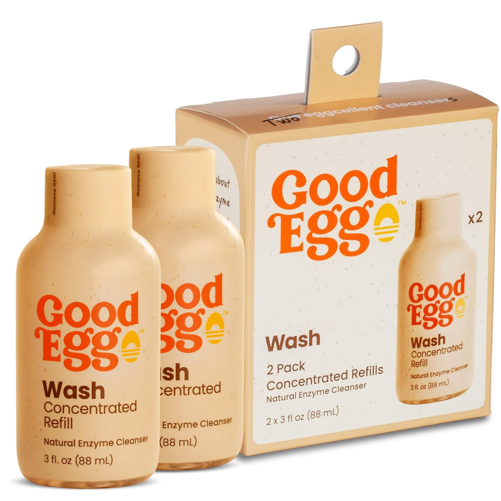 GoodEgg Enzyme Egg Wash Cleaning Solution 2 Pack, front view