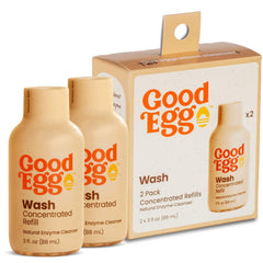 GoodEgg Enzyme Egg Wash Cleaning Solution 2 Pack, front view