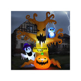 GOOSH 8FT Halloween Inflatable Dead Tree front view with LED lights