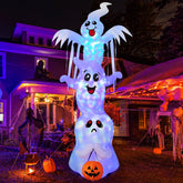 GOOSH 9.8 FT Inflatable Ghost front view with LED lights