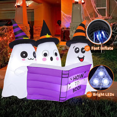 GOOSH inflatable ghost secured with ground stakes